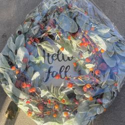 Artificial Fall Wreaths for Front Door