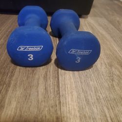 Reebok 3lb Neoprene Hex Dumbbell