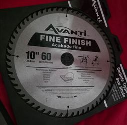 Avanti Fine Finish 10" 60-Tooth Carbide Saw Blade