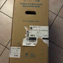 Exterior tankless water heater