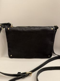 Mango Flap Leather Bag - Black 