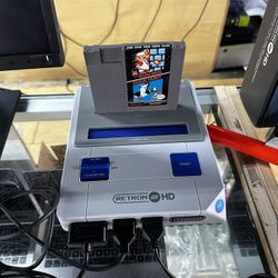 Retro Nintendo NES And Super Nintendo Console Bundle!