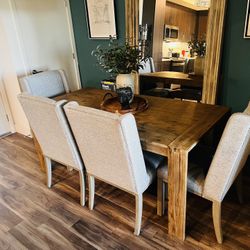 Wood Dining Table Set 