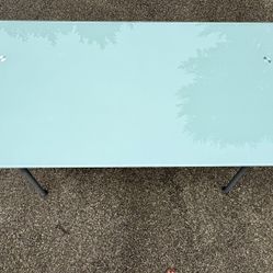 Adjustable Glass Top desk