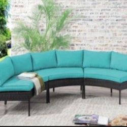 Brand New Patio Sofa Semicircle Patio Furniture Round Patio Furniture Curved Patio Furniture Brand New Patio Set In The Box 🚚🆕🚚🆕