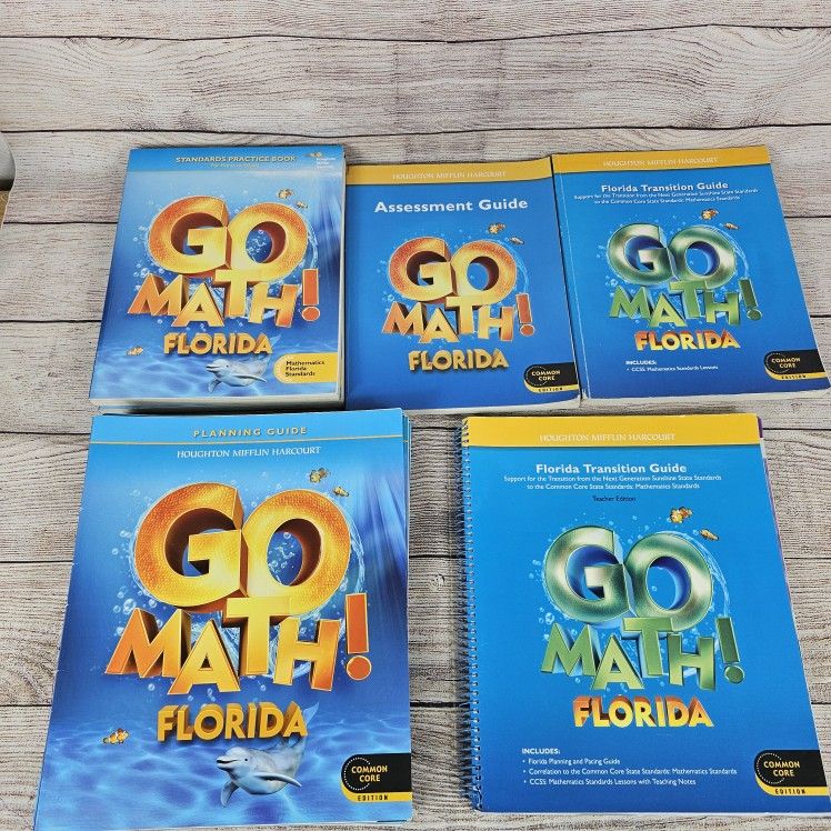 Go Math Grade Teacher Editions + Planning + Practice Complete Student Books