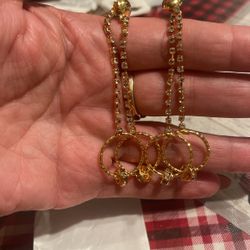 Long Earings Beautiful 😍 Oro Laminado 