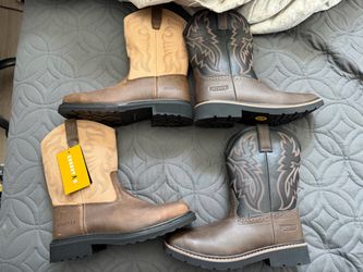 Steel toe boots 8 1/2 men