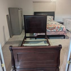 Sleigh Twin Size Bed Frame