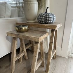 Nesting Table/end Table/sofa Table/wood 