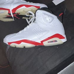 Air Jordan 6 Retro white varsity red