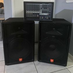 JBL Speaker set with Mixer