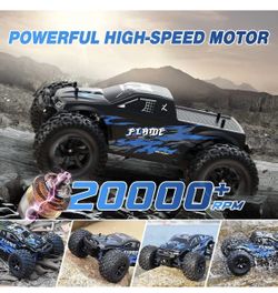 High-Speed 1:16 Scale RC Cars, 40 KM/H All-Terrain Remote Control Car for Adults Kids, 4x4 Off-Road RC Truck, Two Batteries for 40+ MINS