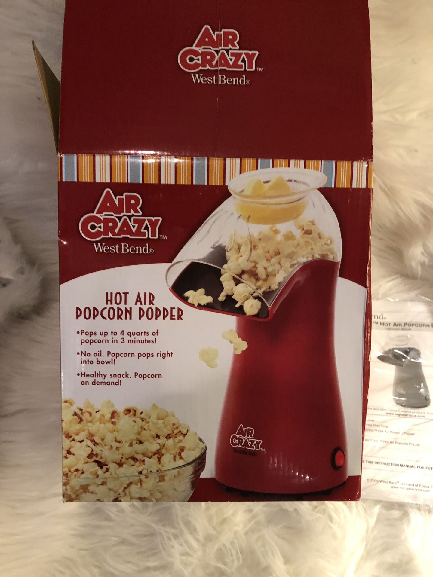 Air Crazy Hot Air Popcorn Popper by West Bend