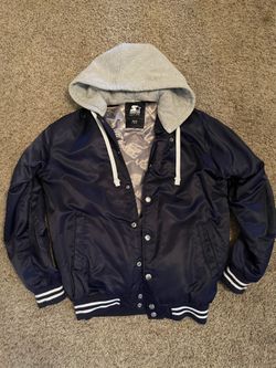 Rare Black Label Starter Jacket With Hoodie Size Large