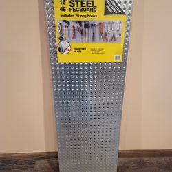 Steel Pegboard 16"×48"