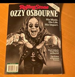 Rolling Stone Ozzy Osbourne Tribute Edition Magazine