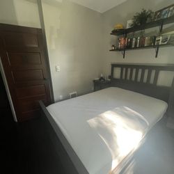 Ikea Bed Frame Mattress with  Drawers Furniture Piece Unique