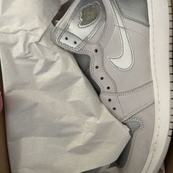 7y Silver High Top Nike