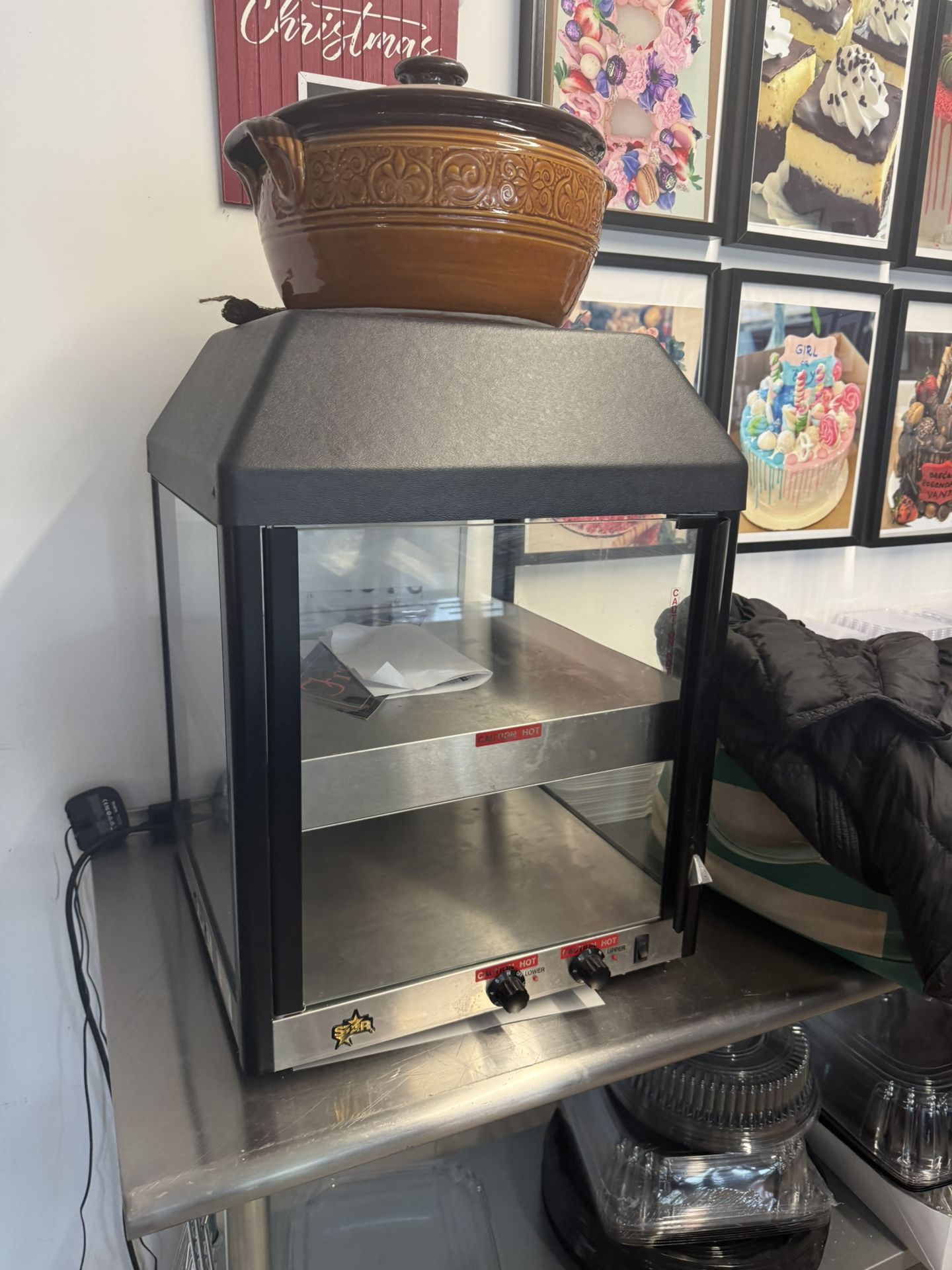 STAR 18MCP 18” HOT FOOD MERCHANDISER 2 HEATED SHELVES 16" PIZZA PREPACKAGED FOOD