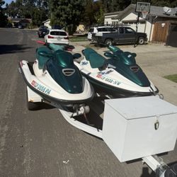 96 & 97 Seadoo And Trailer