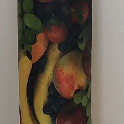 Gorgeous Fruit Print Polyester Podeswa Roll With Backing