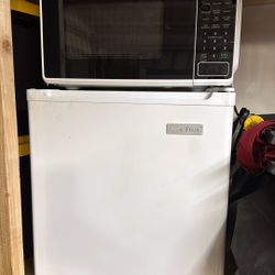 Mini Fridge And Microwave 