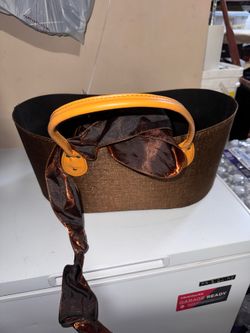 Bronze Oval Storage Basket with Handles