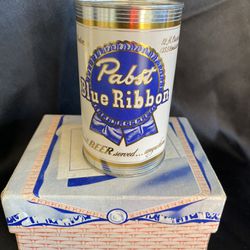 Collectable Pabst Blue Ribbon Can With Box