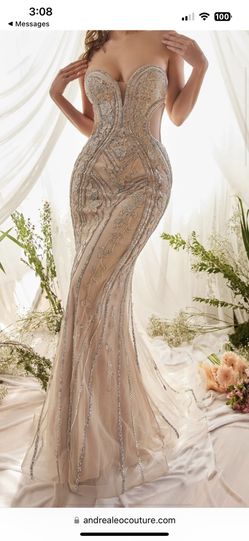 silver gown