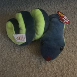 Rare Ty Beanie Baby Hissy Snake 1997