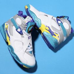 Jordan 8 aqua white 380