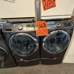 Samsung Front Load Dryer And Washer With Pedestal Set In excellent conditions with 4 months warranty, delivery available 