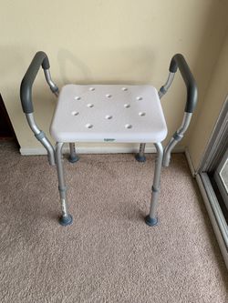 Brand New - Aluminum Shower Bench With Arms