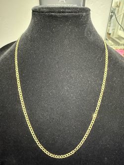 10K Gold Flat Curb Chain