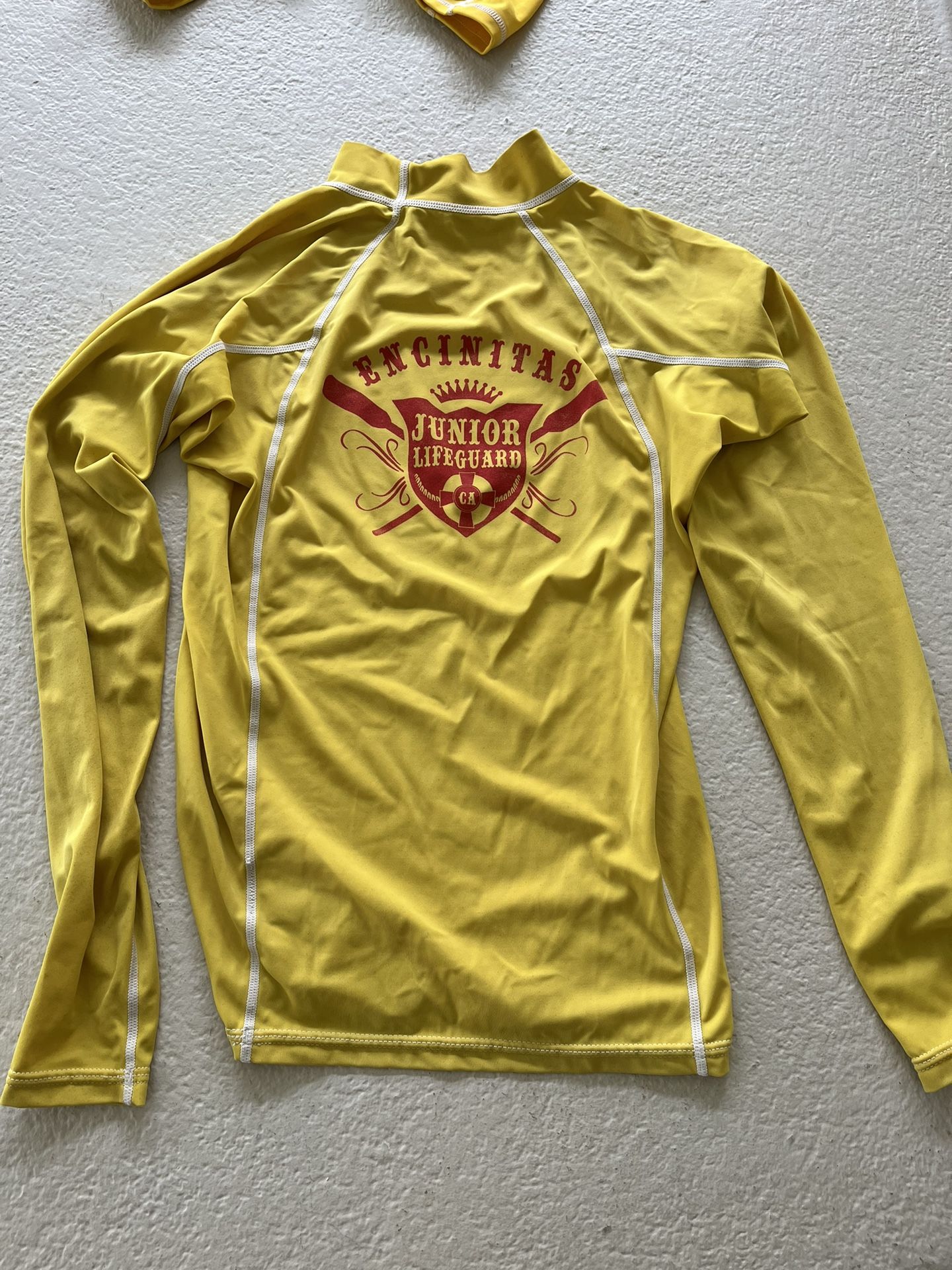 Encinitas Jr Lifeguard gear Watermen Shorts Rash Guard