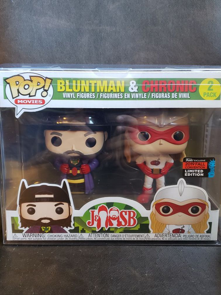 Funko Pop Bluntman & Chronic 2pack 2019 Fall Convention Limited Edition (POP PROTECTOR)