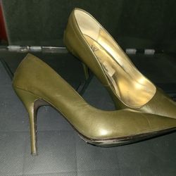 WorthI Gton Leather upper  green shoes size 7