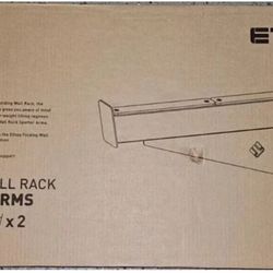 ETHOS Folding Wall Rack Spotter Arms Brand New In Box 2 Piece Set