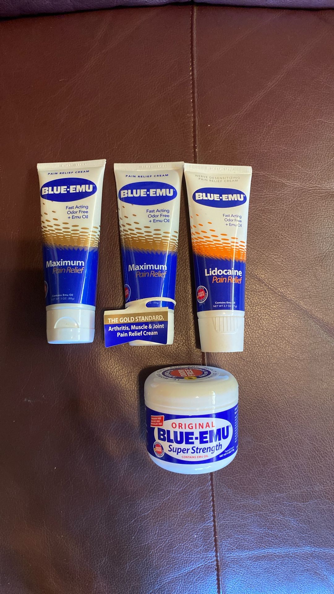 New Blue-emu ointment five dollars each