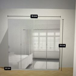 IKEA Pax wardrobe With Mirror Doors 