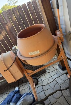 Cement Mixer-3 1/2 Cubic Ft -$225 Obo Used 2 Times Color Faded