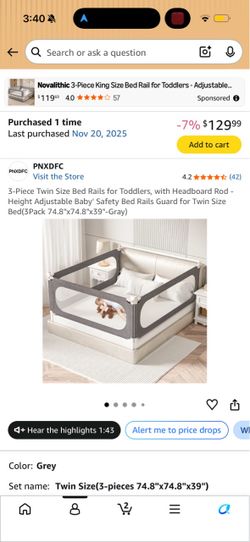 toddler bed rails