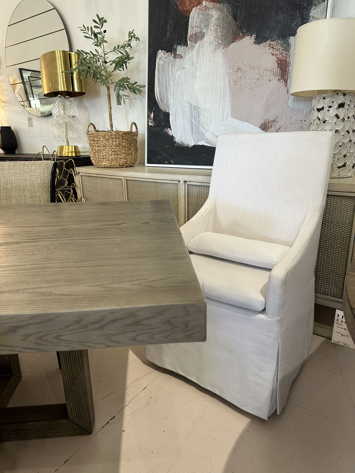 Restoration hardware slope Belgian Linen Chairs