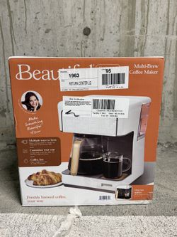 Beautiful by Drew Barrymore Multi-Brew Coffee Maker — 12-Cup, Open Box Never Used — $120