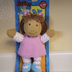 Talking D.W. Stuffed Soft Doll From Arthur P.B.S.
