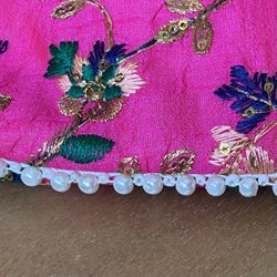 👜Traditional Potli Pouch| Dark Pink| Women Handmade Bag 