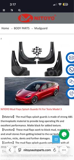 Nitoyo Mud Flaps Matte