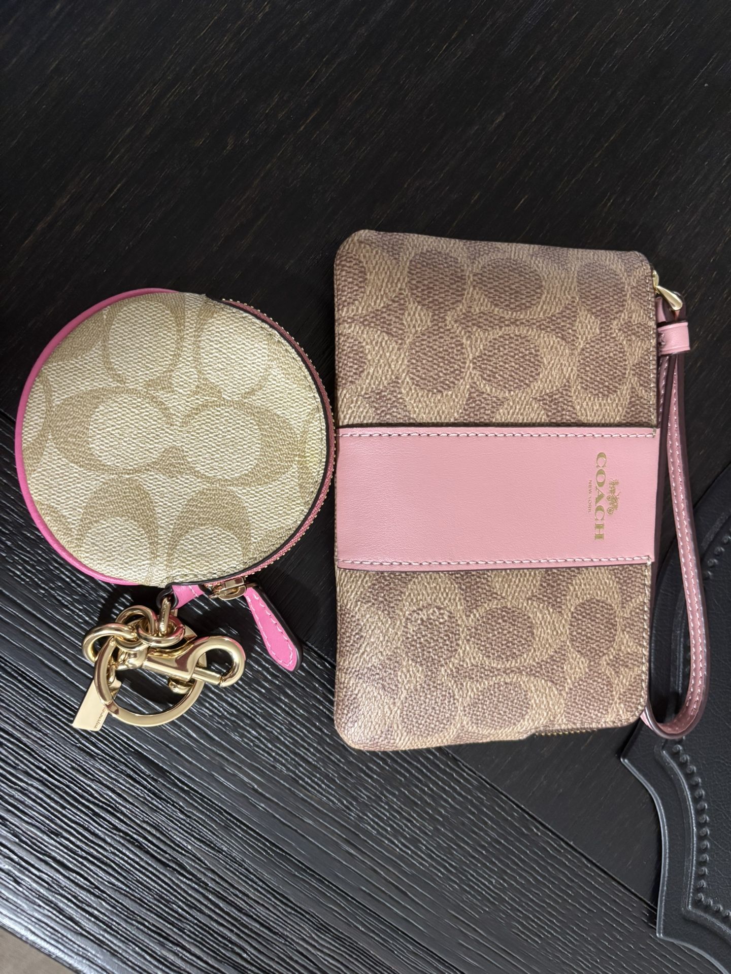 Coach Wristlet and Coin Pouch Charm
