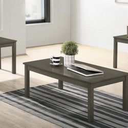 New Gray Coffee Table And 2 Side Tables 